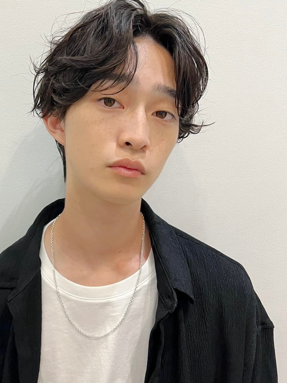 Black Hair Perm Mushroom Medium