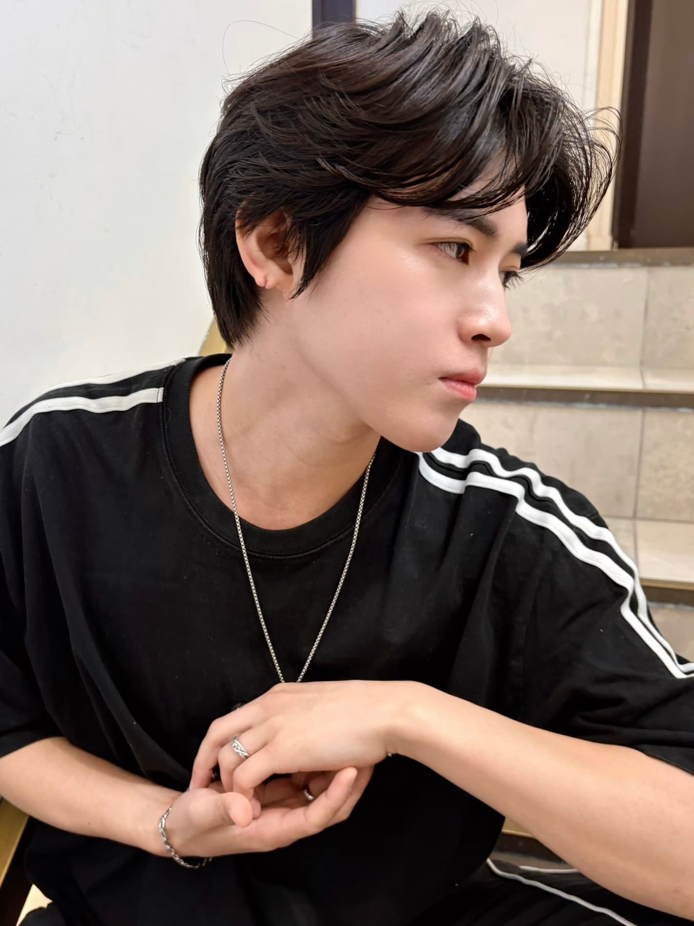 Black Hair Mushroom Short