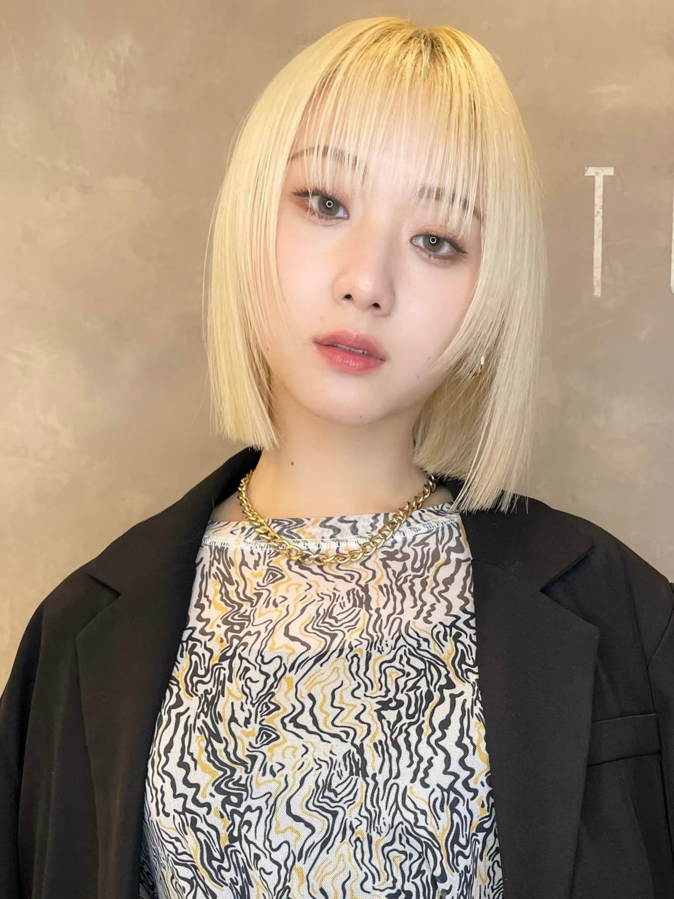 Platinum Blonde Compact Bob