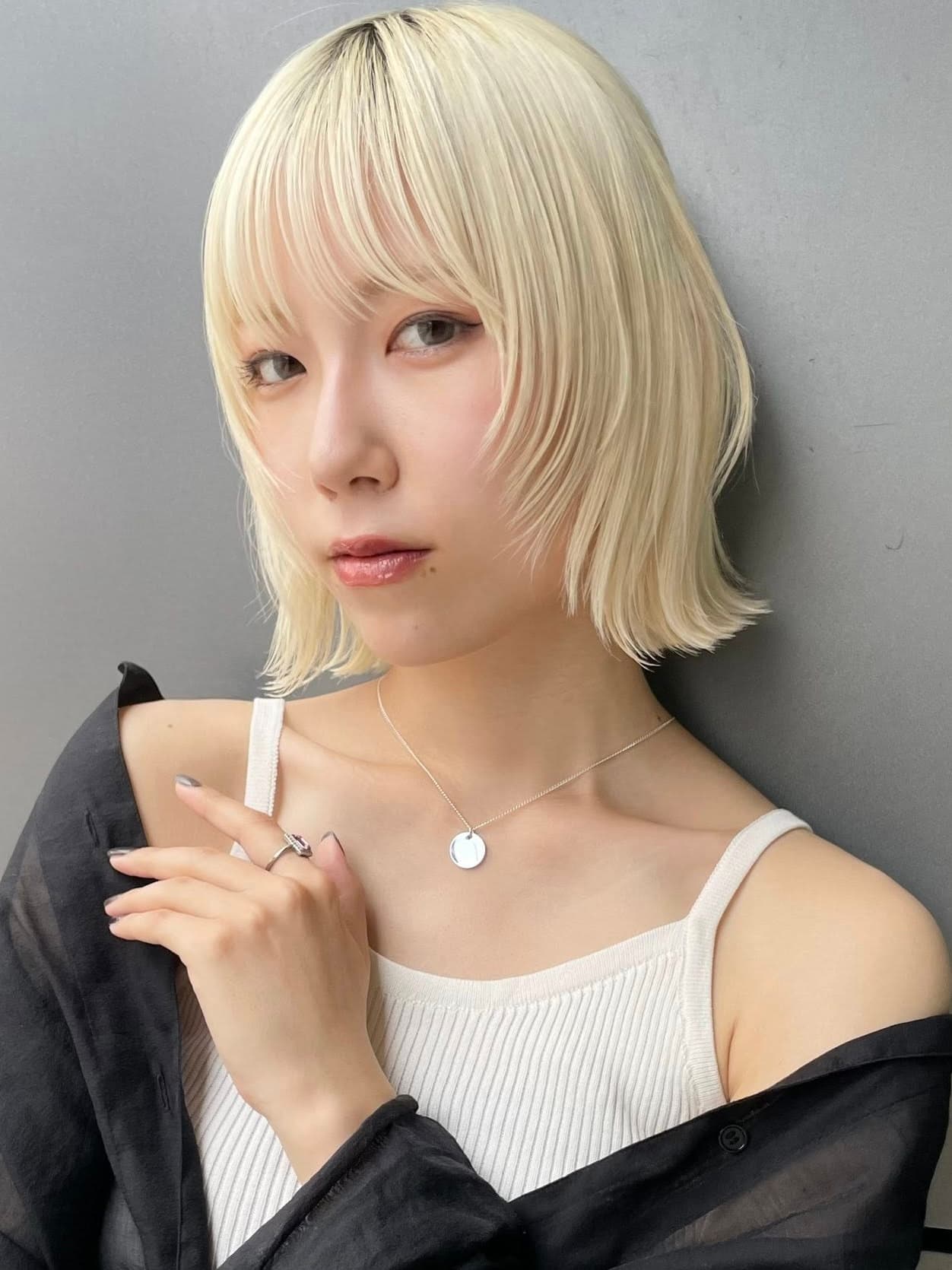 Platinum Blonde Compact Bob