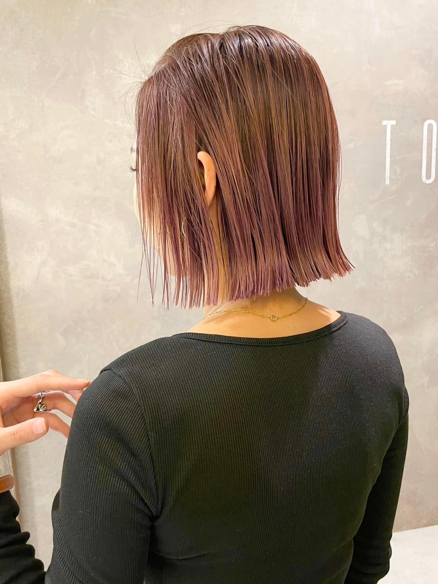 Solid Color Brown Short Bob