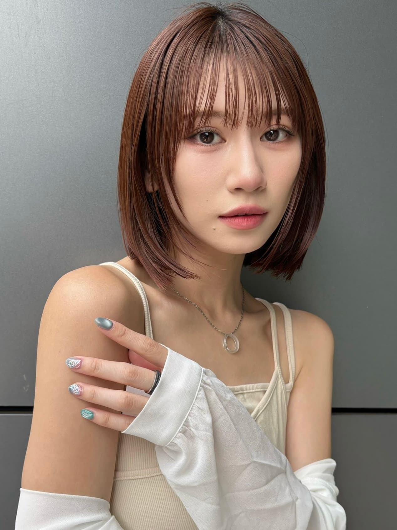 Brown Red Bob