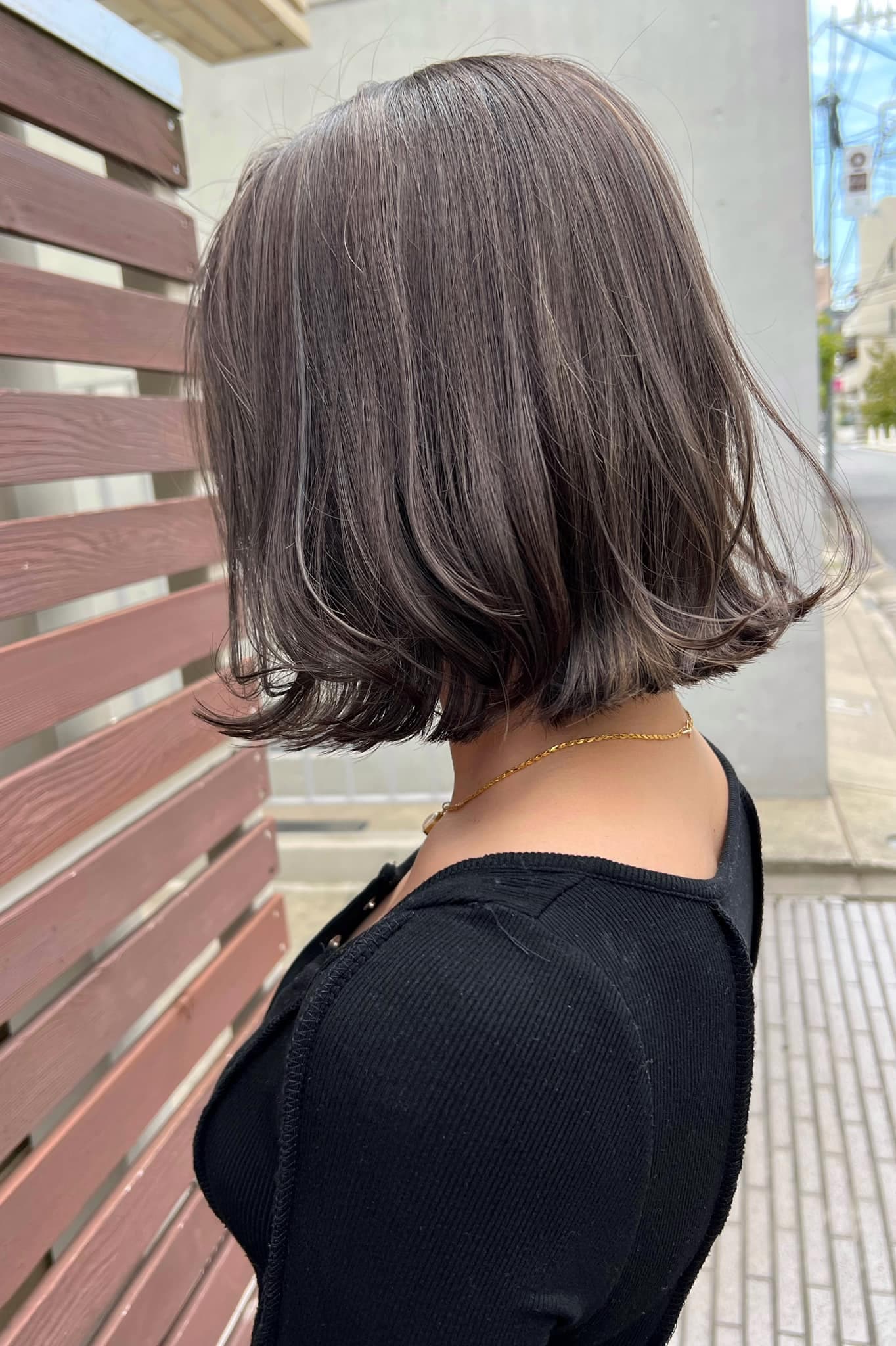 Solid Color Ash Gray Bob