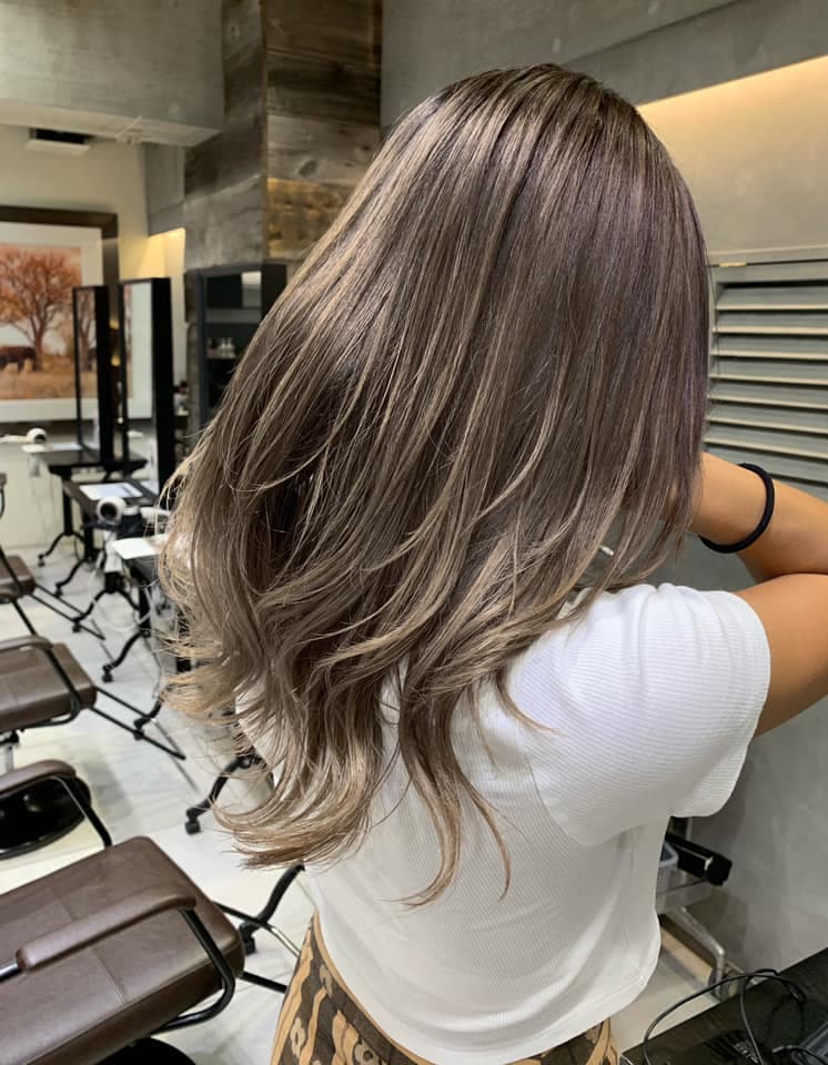 Layered Greige Brown Long